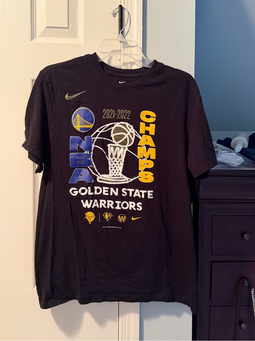 Nike Black Golden State Warriors 2021-2022 Champs Graphic Tee